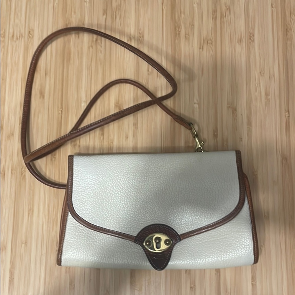 DOONY & BOURKE White and Brown Leather Bag